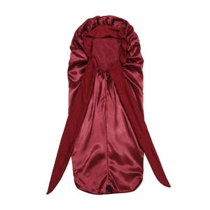 Bonnet en satin doux et soyeux pour cheveux naturels et bouclés, taille extra large avec lien, confortable pour dormir la nuit - Product Image 4