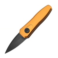 Couteau de camping pliable multifonctionnel KS 7500 en acier inoxydable avec manche en aluminium, personnalisable OEM/ODM, pour activités de plein air et EDC
