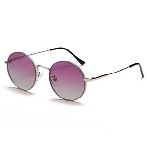 Gafas de sol Grey Jack con montura redonda, metal plateado, UV400, tipo 3 para mujer, otoño 2023 - Product Image 5