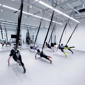 Haute qualité intérieur Yoga Studio aérien Yoga saut à l'élastique ensemble vitalité ceinture suspendue danse <span class=keywords><strong>Fitness</strong></span> assistance cordon élastique formateur - Product Image 5