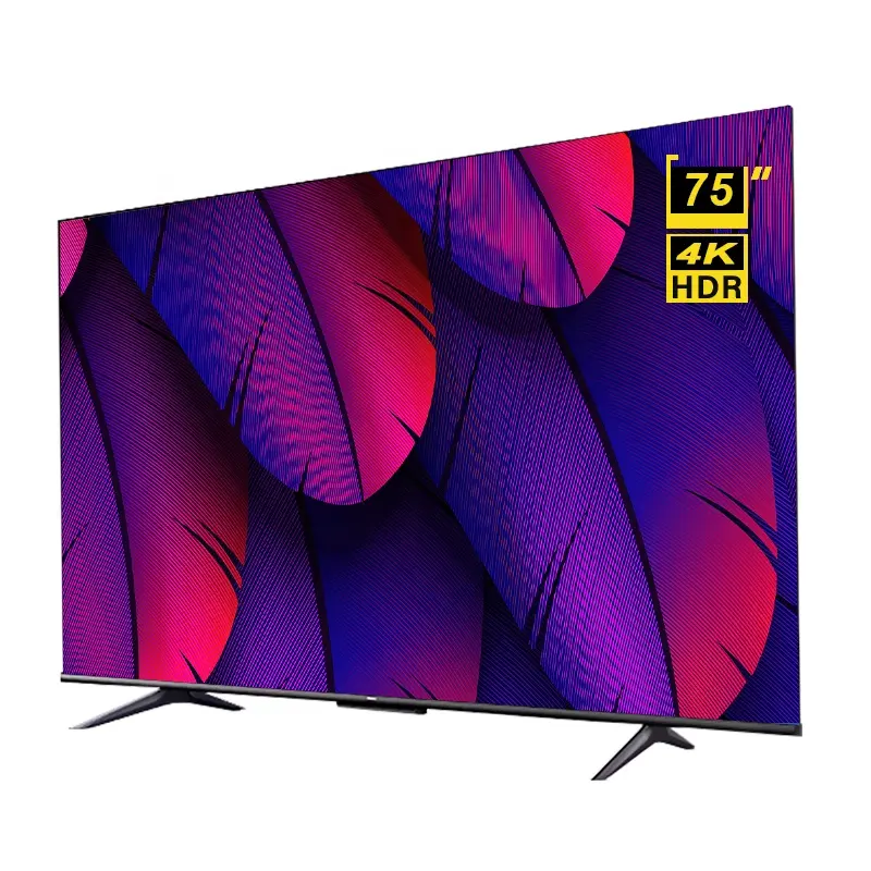 Televisore ultrasottile da 75 pollici 4k 75 85 Smart wifi TV 4K UHD televisore a schermo piatto economico di fabbrica migliore smart TV