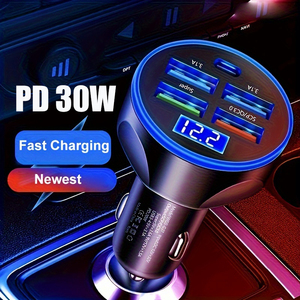 USB C caricatore auto PD 30W Super veloce adattatore di ricarica per Macbook <span class=keywords><strong>iPhone</strong></span> 15 14 <span class=keywords><strong>13</strong></span> iPad Samsung telefoni cellulari nuovi prodotti 2024 - Product Image 2