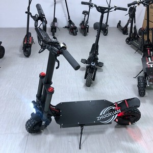 Trottinette électrique tout-terrain pliable de 11 pouces, 60V, double moteur, batterie au lithium, trottinette électrique pour adultes, pour la conduite en extérieur - Product Image 3