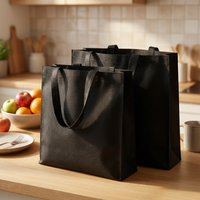 Sac fourre-tout écologique recyclable en non-tissé Spunbond - Taille et couleur personnalisables, fermeture épaule, sac de shopping promotionnel réutilisable