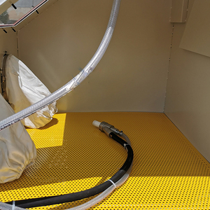 Petite cabine de sablage à sec pressurisée, contrôle précis, effet uniforme, nettoyage de surface et élimination de la rouille métallique, sablageuse - Product Image 6