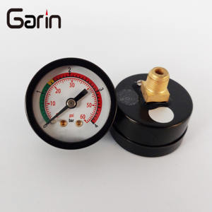 <span class=keywords><strong>60Psi</strong></span> 4Bar เกจวัดความดันตัวเรือนเหล็กสีดำ40มม. สำหรับกรองสระว่ายน้ำ - Product Image 2