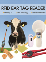 Escáner de Mano RFID de Largo Alcance para Ganado, Lector de Etiquetas EID BT 134.2kHz para la Identificación de Animales de Granja, Vacas, Ovejas y Cerdos