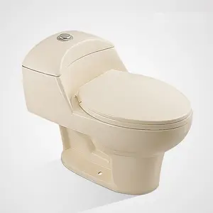 Hot Sale Banheiro Sanitary Ware Ivory Color Siphonic Wc One Piece Sanitários