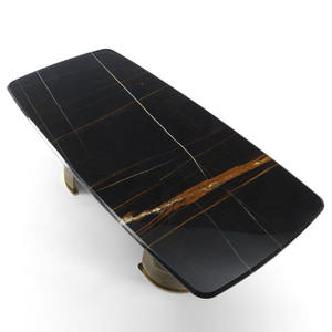 Morden Design per la casa in marmo nero cucina isola Top Sahara Noir marmo piano in marmo <span class=keywords><strong>tavolino</strong></span> in pietra nera <span class=keywords><strong>tavolino</strong></span> da caffè - Product Image 3