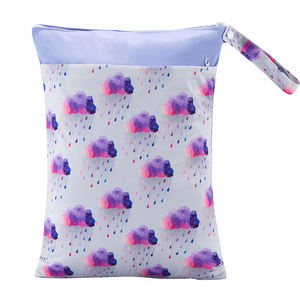 كيس مبلل كبير مقاوم للماء مطبوع خصيصًا حفاضات رطبة وجافة مقاوم للماء كيس حفاضات للأطفال متعدد الوظائف كيس مبلل للأطفال - Product Image 5