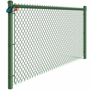 Clôture en treillis métallique galvanisé vert recouvert de <span class=keywords><strong>PVC</strong></span> de 8 pieds, clôture de jardin en fil cyclonique - Product Image 1
