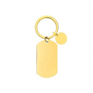 Stainless Steel Keychain 49x28mm UV Printing DIY Laser Tag Blank Stainless Steel Keychain - Product Image 2