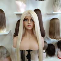 Perruque en cheveux humains 100% naturels, avec ligne de cheveux naturelle, entièrement nouée à la main, dentelle suisse HD transparente, sans colle, bonnet moyen, vente en gros usine