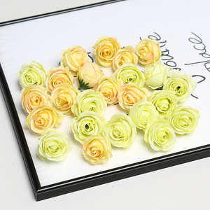 ดอกกุหลาบประดิษฐ์ขนาดเล็กจากผ้าไหม สำหรับตกแต่งงานแต่งงาน DIY เครื่องประดับผม อุปกรณ์ประกอบฉากถ่ายภาพ - Product Image 4