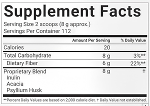 Poudre de fibres triples OEM, prébiotique naturel pour soutenir la santé digestive, sans saveur, végétalien, 900g - Product Image 2