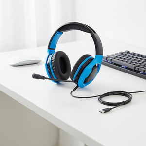 <span class=keywords><strong>Headset</strong></span> Gaming Berkualitas Tinggi dengan Kabel 2.2m, Lampu LED, Driver 40mm, Suara Stereo untuk Ponsel dan Komputer - Product Image 1