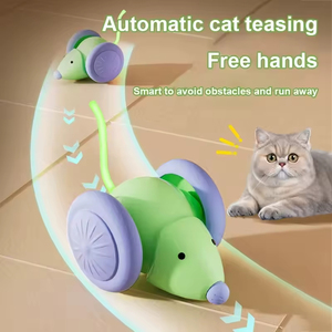 Electric Smart Automatic <b>Cat</b> <b>Toy</b> <b>Interactive</b> Speedy Mouse ABS Material Pet <b>Toy</b> with Movement - Product Image 5