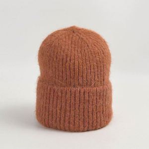 2024 Autumn Winter Vintage Fashion Women Outdoor Casual Dress Mixed Colour Melange Woolen Beanie <b>Hats</b> - Product Image 4