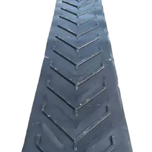 Customized B500/B650/B800 wide heavy duty industrial pattern conveyor belt for cement plant