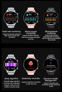 Montre connectée sportive AMOLED avec NFC, rappel de sédentarité, écran tactile, <span class=keywords><strong>Android</strong></span>, étanche IP68, autonomie de 5 à 7 jours - Product Image 4