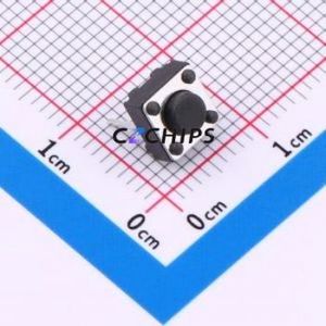 YTS1S0162BBT00 Tactile Switch Through hole Component (THT),6x6mm Switch 2.6N 6mm 6mm 4.5mm - Product Image 1