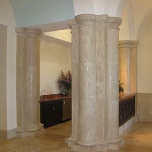 Personalizado precio barato decoración interior <span class=keywords><strong>de</strong></span> <span class=keywords><strong>piedra</strong></span> travertino columna - Product Image 3