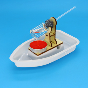 Bricolage bateau à vapeur science expérience jouet petite production à la main pour enfants science éducation jouet bateau STEM caractéristiques boîte - Product Image 5