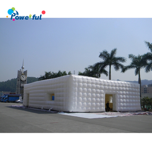 Lều Trắng Tiệc Cưới LED Khổng Lồ Lều Oxford Cắm Trại Ngoài Trời Lều Hộp Đêm Bơm Hơi - Product Image 1