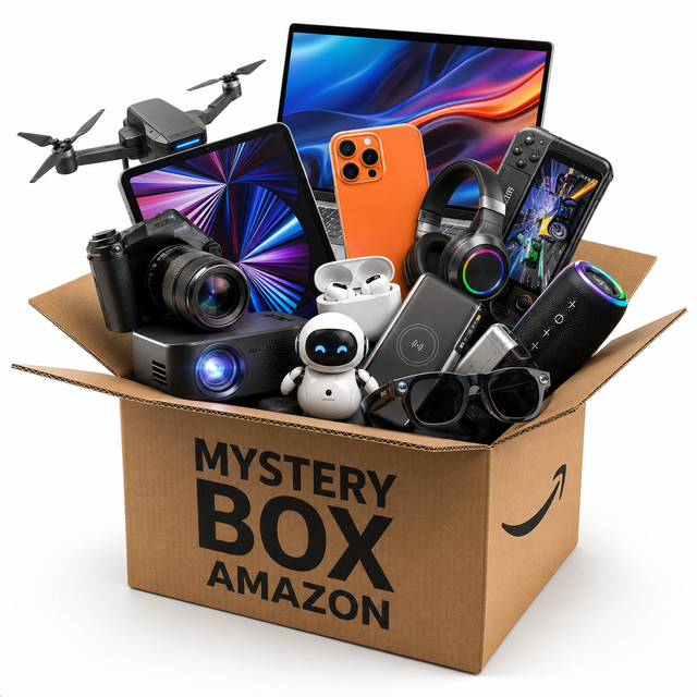 Electronics Mystery Blind Box Overstock Returns Digital Devices Smart Ring Power Bank Charging Cable Gadget Bundle Wholesale