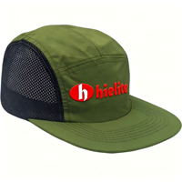 Casquette de camping 5 panneaux légère en maille pour le sport, les activités de plein air et la plage, avec logo brodé personnalisé pour les jours de pluie - Vente en gros
