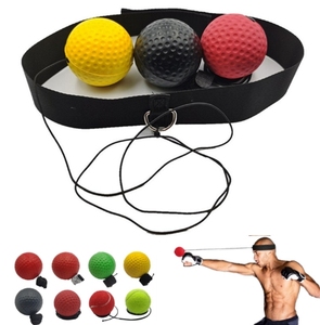 CIMA KF-06 Pelota de <span class=keywords><strong>Boxeo</strong></span> para Reflejos con Banda para la Cabeza, Entrenador Duradero, Portátil, de Uso Universal, Altura Ajustable, Alta Velocidad, Alto Rebote - Product Image 3