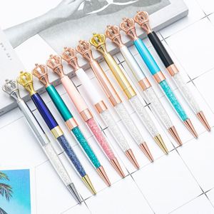 Fashion Promotional Gifts Custom Logo Crown Metal 1.0Mm Crystal Diamond Ball <b>Pen</b> - Product Image 1