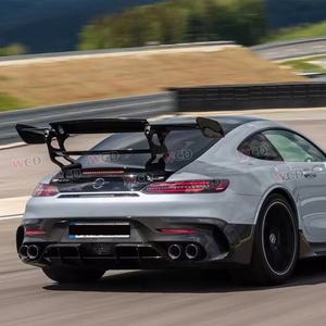 Alerón eléctrico estilo BS para <span class=keywords><strong>mercedes</strong></span>-benz, alerón trasero de fibra de carbono para modelos Amg GT, GTS y <span class=keywords><strong>GTR</strong></span>, serie negra mejorada - Product Image 2