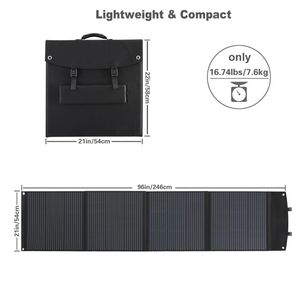 Fuente de Energía Solar Portátil de 200W, Diseño Plegable e Impermeable con Capacidad de Carga para Estación de Energía Solar - Product Image 5