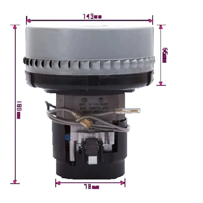 1200W 12V Dc 24V Hp Gear 50 Watt Geared Dc Ametek 10 Rpm Motor Vacuüm Voor Universele krachtige Grote Efficiency Motor Met Rem