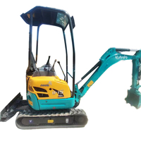 Miniexcavadora Usada en Venta, Kubota U15 Original de Japón, Excavadora de Cadenas de 1 Tonelada, 1.5 Toneladas, 2 Toneladas, Motor Kubota U15 U17 U20