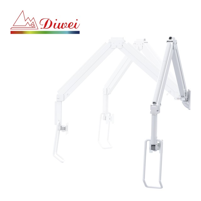 Gas spring monitor arm