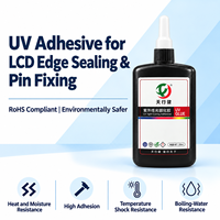 Adhésif UV TJ-3658 pour la fixation des broches d'écran LCD, revêtement conforme pour circuits imprimés résistant aux hautes températures, liquide transparent 85D
