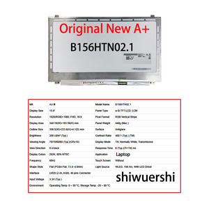 Shiwuershi Original Nouveau A+ Écran LCD d'ordinateur portable fin 15,6 pouces 1920x1080 LM156LF2L01 B156HTN02.1 2.0 6.2 HW0A 6.1 3.0 3.4 - Product Image 2