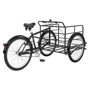 Vélo adulte <span class=keywords><strong>pas</strong></span> <span class=keywords><strong>cher</strong></span> à 3 roues de 26 pouces, frein à rétropédalage, vitesse unique, utilisé pour transporter des objets/vélo cargo/tricycle adulte/<span class=keywords><strong>fourgon</strong></span> cargo - Product Image 5