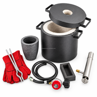 Four de fusion d'or avec creuset en graphite, capacité 6, 10, 12 kg, personnalisable, pour la fusion des métaux et de l'aluminium