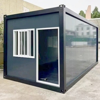 Maison conteneur mobile prête à l'emploi de haute qualité 20 pieds 40 pieds, maisons modulaires démontables, bâtiment de bureau portable résistant au feu