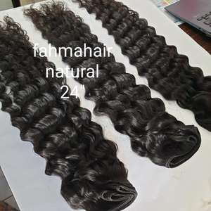 Extensiones de cabello humano Remy virgen natural rizado al vapor, extensión trenzada de piel suave alineada con cutícula de 30 pulgadas - Product Image 4