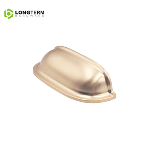 Metal <strong>Kitchen</strong> Furniture Cupboard <strong>Handle</strong> Fancy Zinc Alloy <strong>Drawer</strong> <strong>Pull</strong> <strong>Knobs</strong> Cup <strong>Shell</strong> Cabinet Door <strong>Handle</strong> - Product Image 1