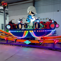 Équipement de parc d'attractions Liangzi Action, Nouvelle brevetée, Manège à disque O Ride, Thème Moto, Manège Lune Volante 15KW pour événements de carnaval en plein air