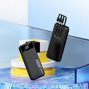 Nuevo Banco de Energía de 10000mAh con Logotipo Personalizado, Cable Integrado, Cargador Rápido 3 en 1, Interfaz USB y Pantalla LED - Product Image 4