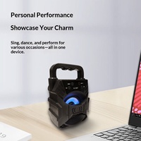 KTS-1057 pour haut-parleur de subwoofer portable d'extérieur avec lecteur de carte 3 pouces et lumières, en plastique, pour ordinateur