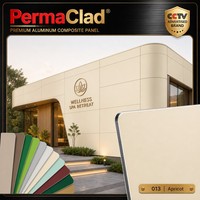 PermaClad 4mm Kratzfeste Aluminium-Verbundplatte für Öffentliche Aufzugskabinenwände und Aufzugshalle-Dekoration