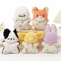 Peluche personnalisée EN71 en forme d'animal, rembourrée de coton PP et doublure en maille, taille paume, cadeau d'anniversaire pour enfants