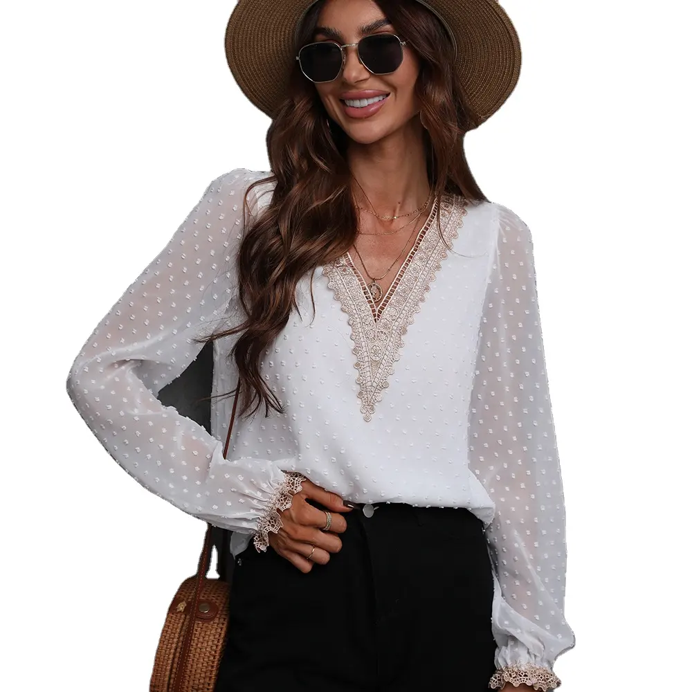 lace long sleeve tops